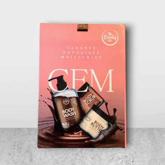 NEW The Beauty Co. Choc. & Coffee Body Wash, Body Scrub & Body Butter Gift Set - Picture 2 of 12